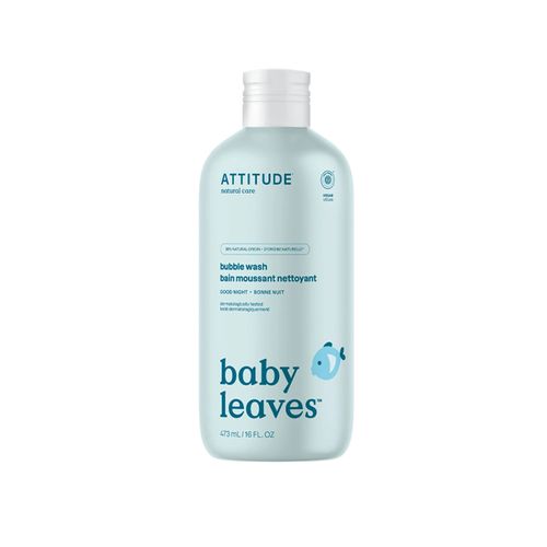 Attitude, Baby Leaves, Bubble Wash, Good Night Almond Milk, 473ml