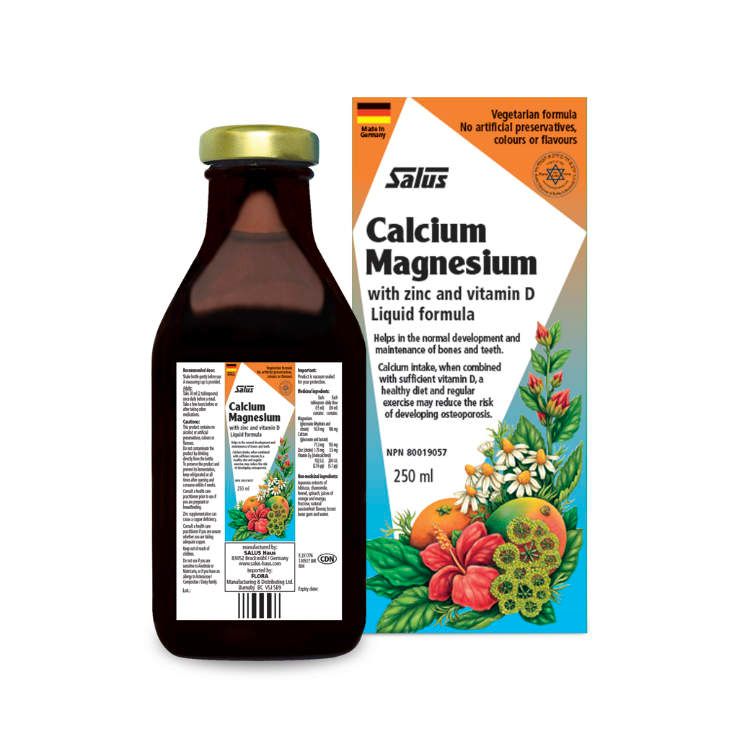 Salus, Calcium Magnesium with Zinc and Vitamin D, 250 ml