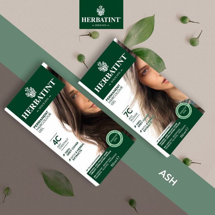 Herbatint Permanent Herbal Haircolor Gel - 7C ASH BLONDE