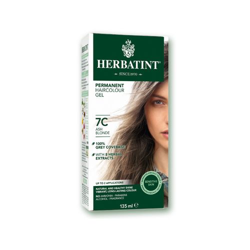 Herbatint Permanent Herbal Haircolor Gel - 7C ASH BLONDE