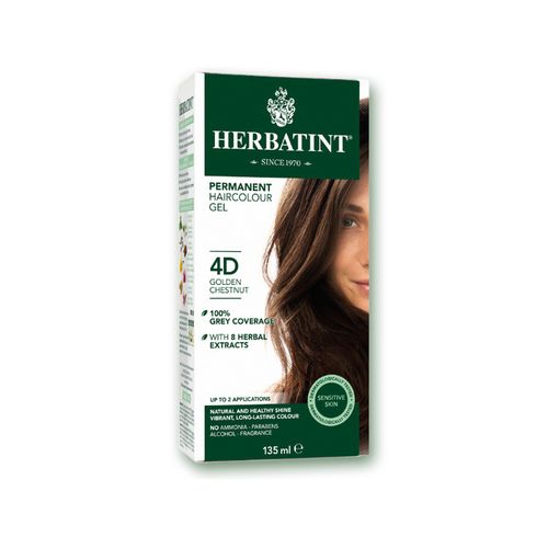 Herbatint Permanent Herbal Haircolor Gel - 4D GOLDEN CHESTNUT