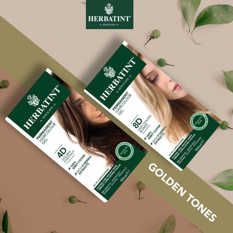 Herbatint Permanent Herbal Haircolor Gel - 4D GOLDEN CHESTNUT