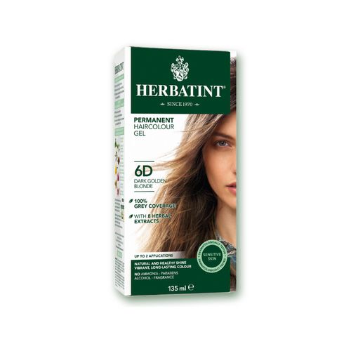 Herbatint Permanent Herbal Haircolor Gel - 6D DARK GOLDEN BLONDE