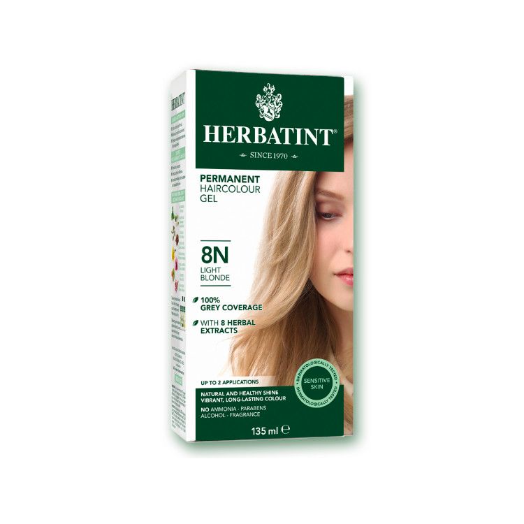 Herbatint Permanent Herbal Haircolor Gel - 8N LIGHT BLONDE