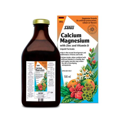 Salus, Calcium Magnesium with Zinc and Vitamin D, 500 ml