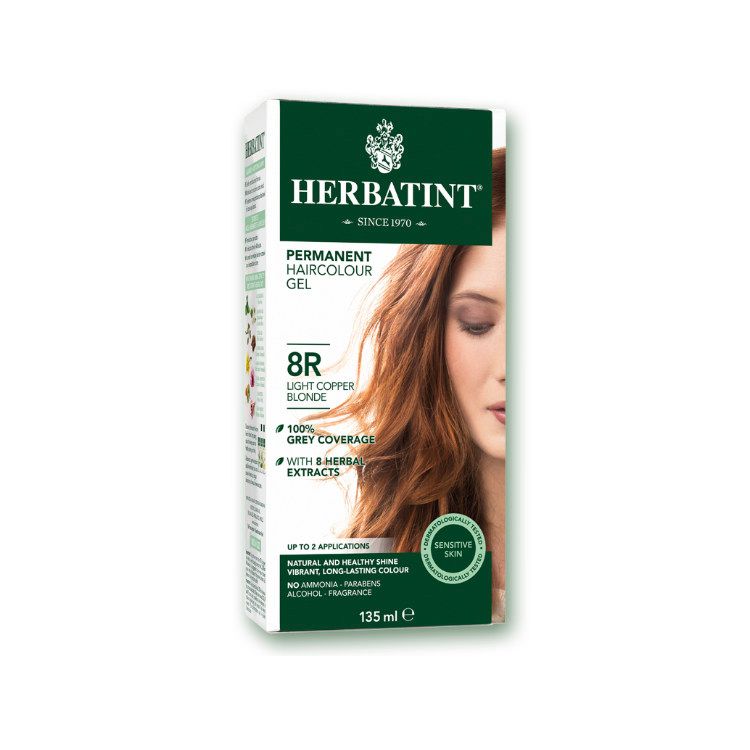 Herbatint Permanent Herbal Haircolor Gel - 8R LIGHT COPPER BLONDE