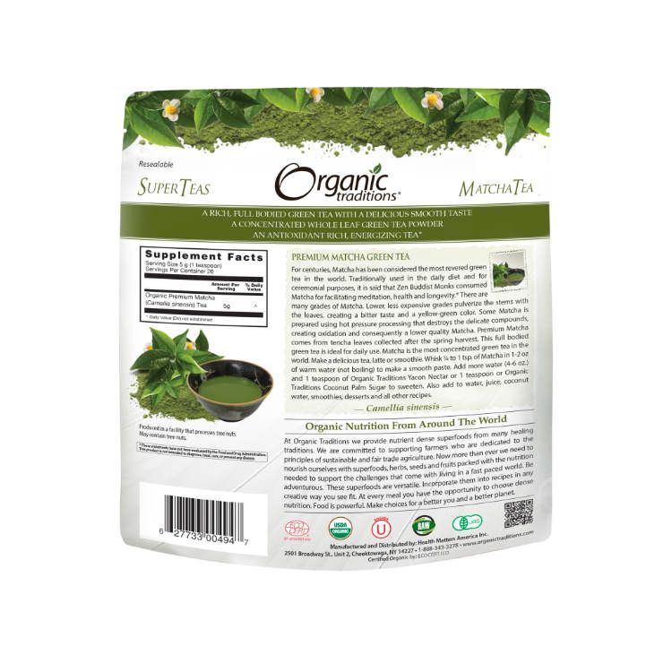 Organic Traditions, Premium Matcha Tea, 100 g