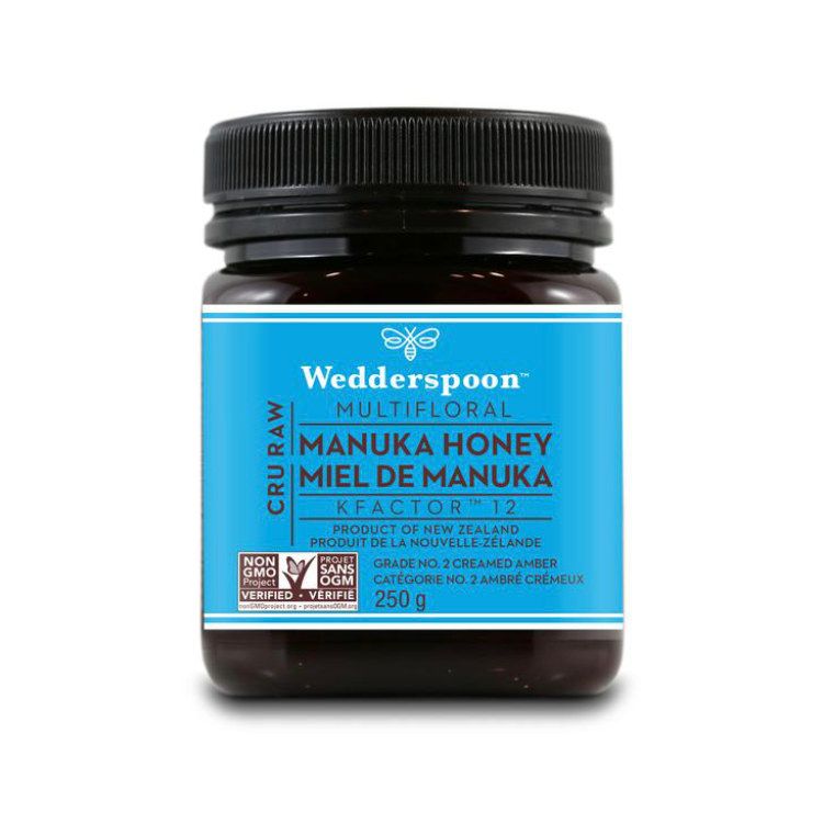 Wedderspoon, Raw Multifloral Manuka Honey KFactor 12, 250g