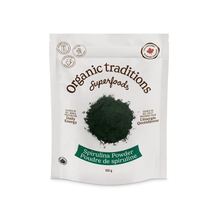Organic Traditions, Spirulina Powder, 150 g