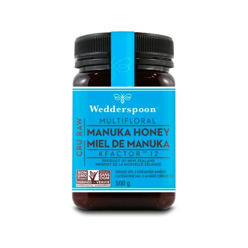 Wedderspoon, Raw Multifloral Manuka Honey KFactor 12, 500g