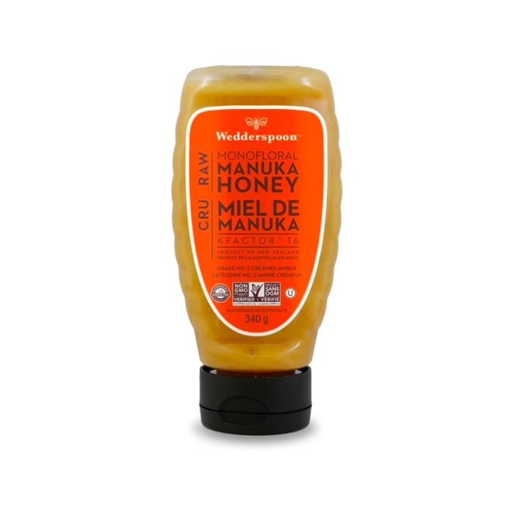 Wedderspoon, Raw Monofloral Manuka Honey KFactor 16, 340 g