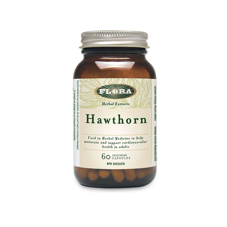 Flora, Hawthorn, 60 Capsules