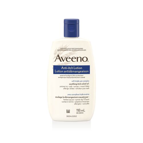 加拿大Aveeno艾维诺燕麦止痒乳液 118毫升 改善皮肤轻度瘙痒