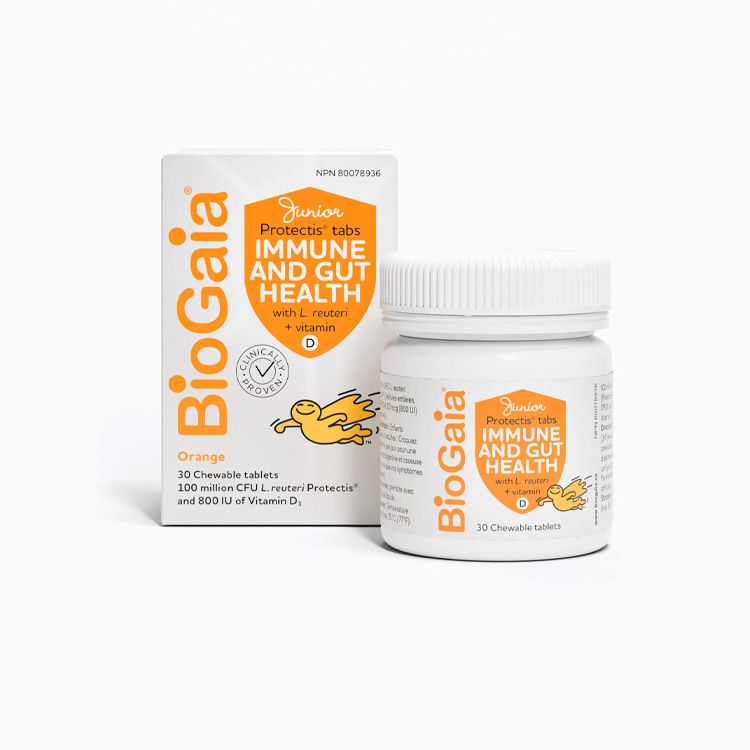 BioGaia, Junior ProTectis Immune & Gut Health with Vitamin D, 30 Chewable Tablets