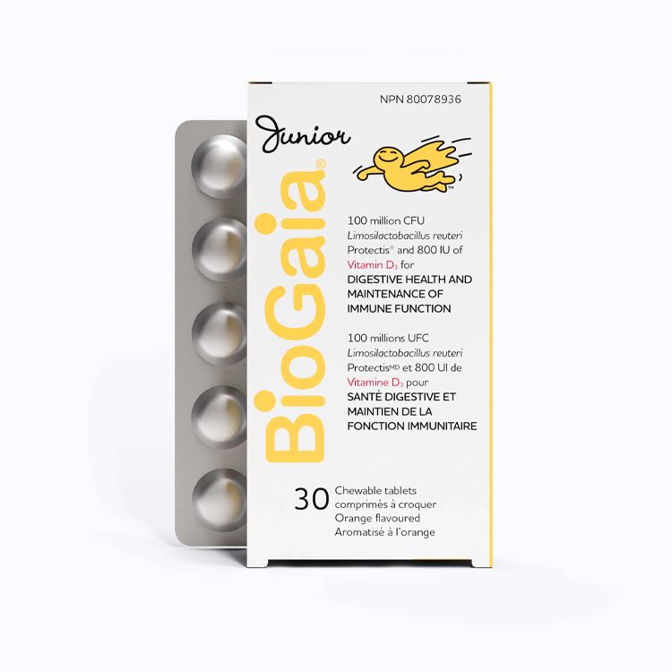 BioGaia, Junior Probiotic Tablets with Vitamin D, 30 Chewable Tablets