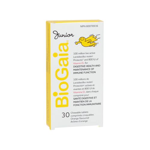 BioGaia, Junior Probiotic Tablets with Vitamin D, 30 Chewable Tablets