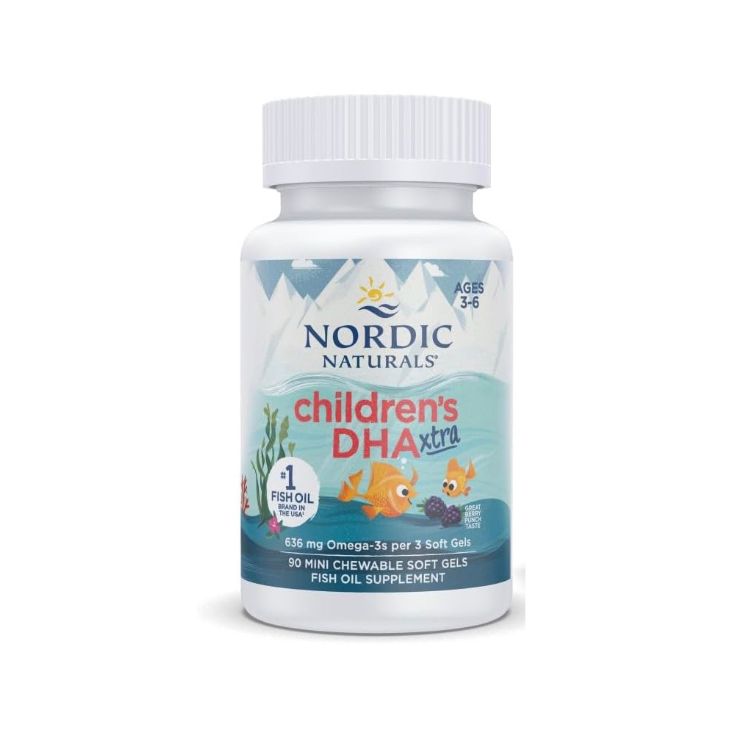 Nordic Naturals, CHILDREN'S DHA XTRA 636mg OMEGA-3, 90 Softgels