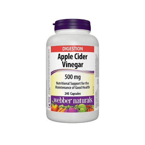 Webber Naturals, Apple Cider Vinegar 500 mg, 240 Capsules