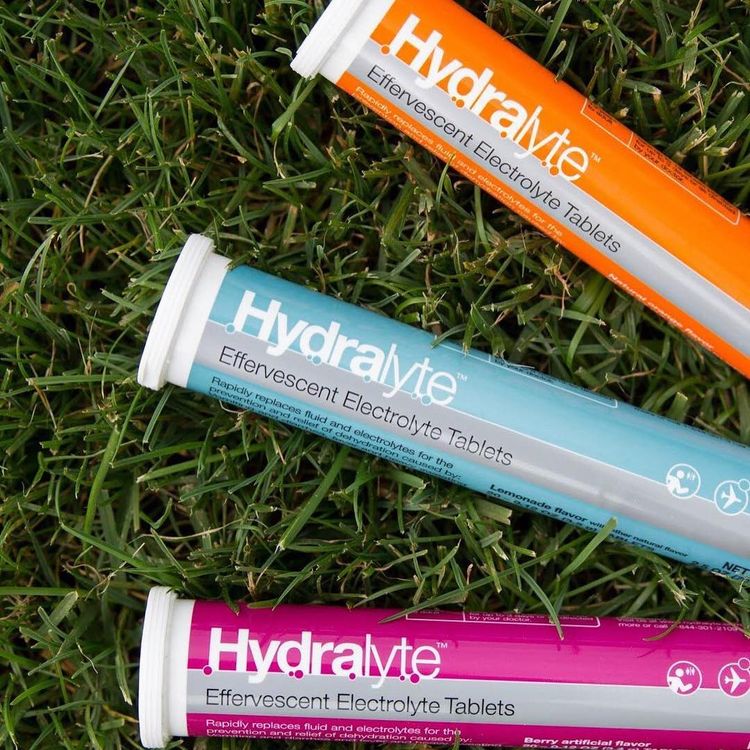 Hydralyte, Effervescent Electrolytes, Orange, 20 Tablets