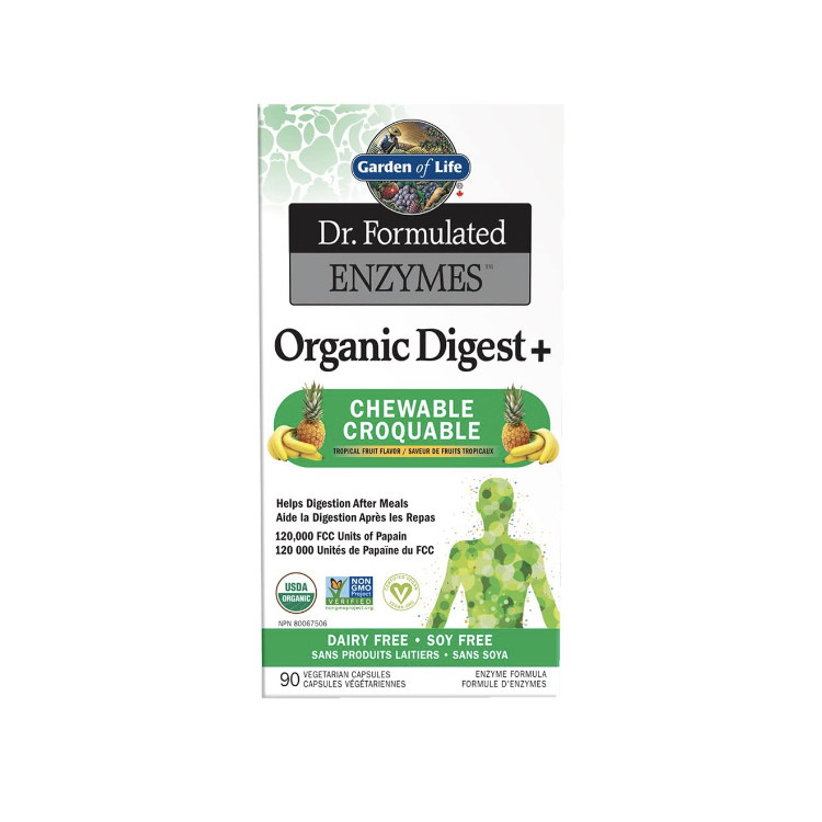 Garden of Life, Organic Digest+, 90 Chewable Tablets