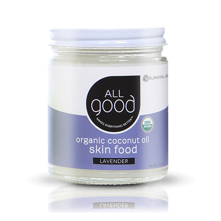 All Good, Organic Coconut Oil Skin Food, Lavender, 266ml