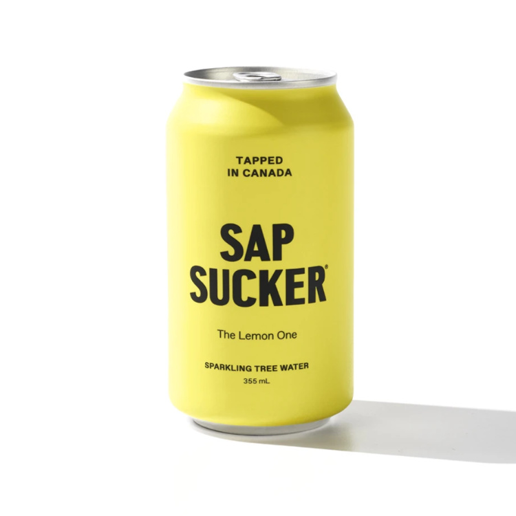 Sapsucker, Organic Sparkling Tree Water, Lemon, 355ml
