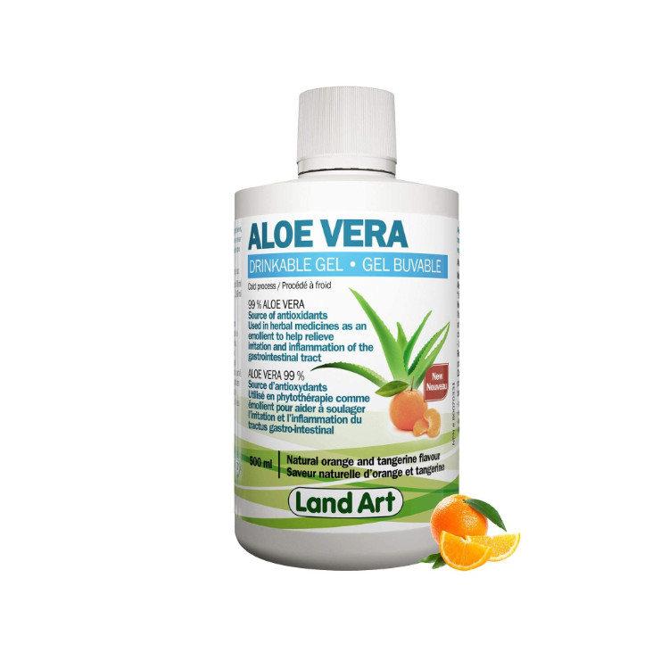 Land Art Aloe Vera Drinkable Gel Orange Tangerine 500ml Lifeplus Natural Health 5213