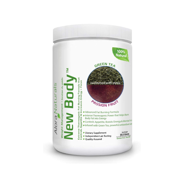 Alora Naturals, New Body Powder, Passion Fruit Green Tea, 263g