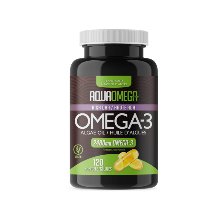 AquaOmega, Plant Based Omega-3, 120 Softgels