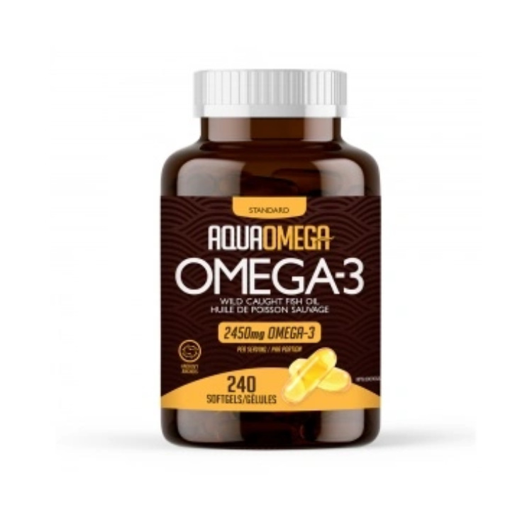 AquaOmega, Standard Omega-3, 240 Softgels