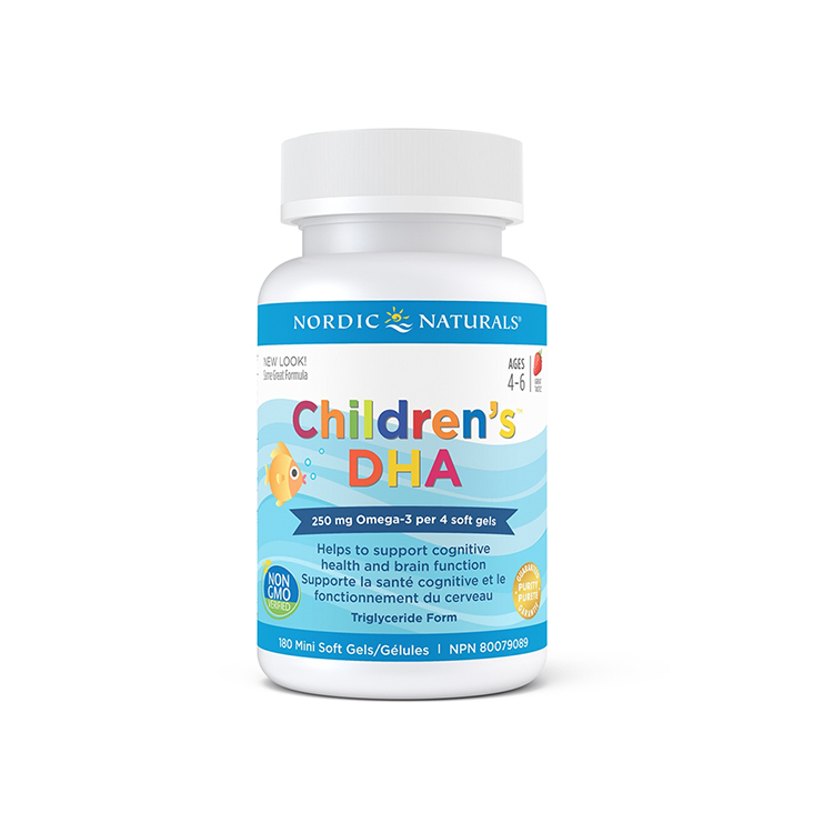 Nordic Naturals, Children's DHA-Strawberry Flavour, 250mg, 180 Chewable Softgels