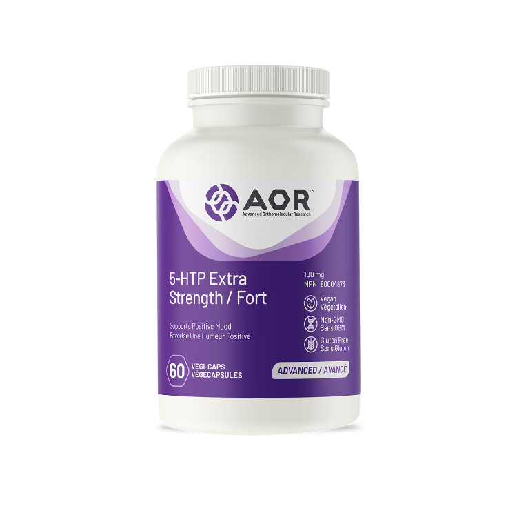 AOR, 5 HTP Extra Strength, 100 mg, 60 Capsules