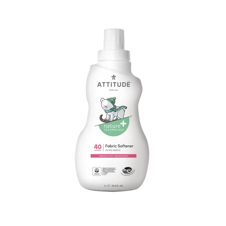 Attitude, Nature+ Baby Fabric Softener - Fragrance Free, 1L
