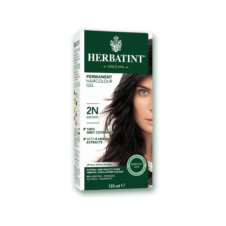 Herbatint Permanent Herbal Haircolor Gel - 2N BROWN
