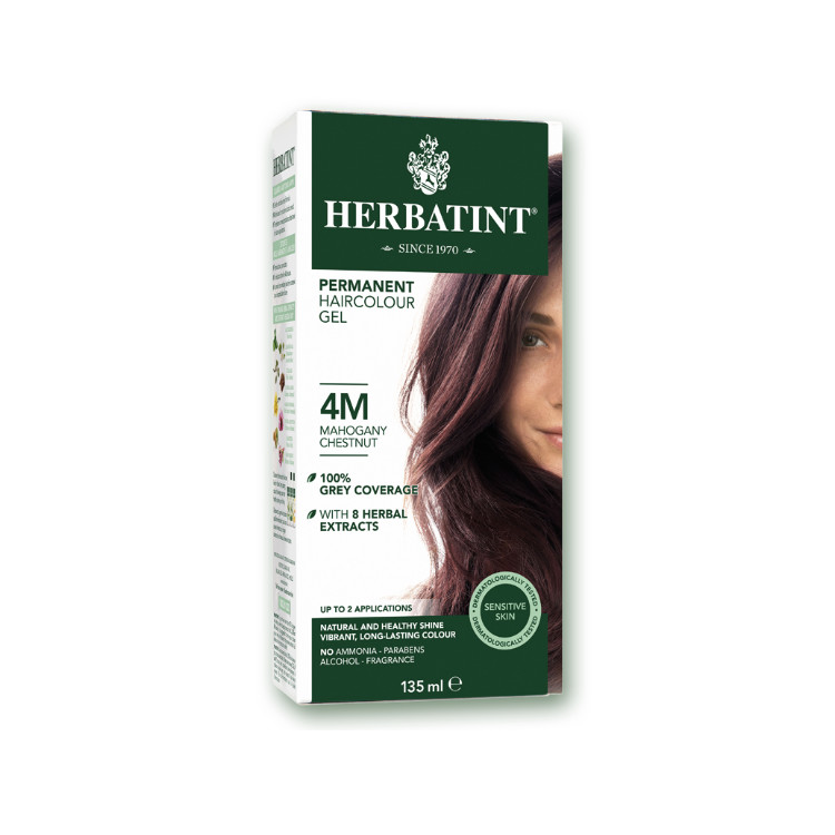 Herbatint Permanent Herbal Haircolor Gel - 4M MAHOGANY CHESTNUT