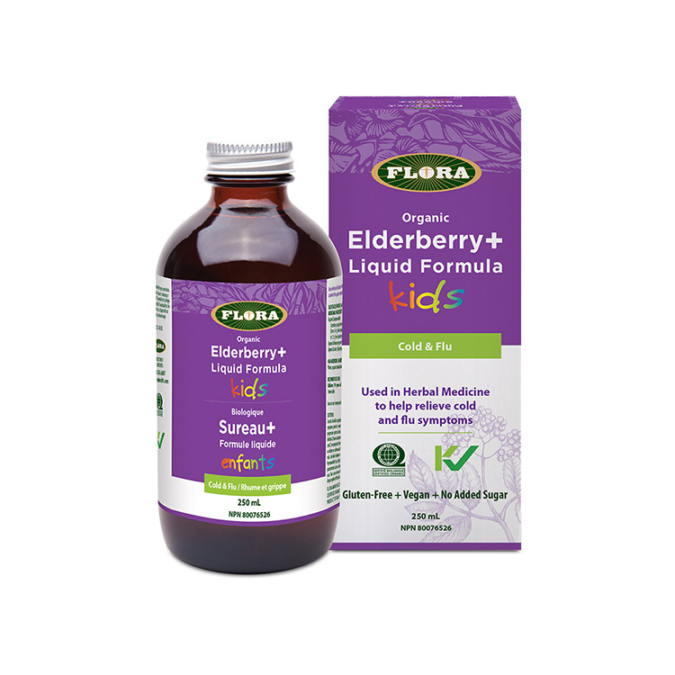 Flora, Elderberry Crystals For Kids, 50 g