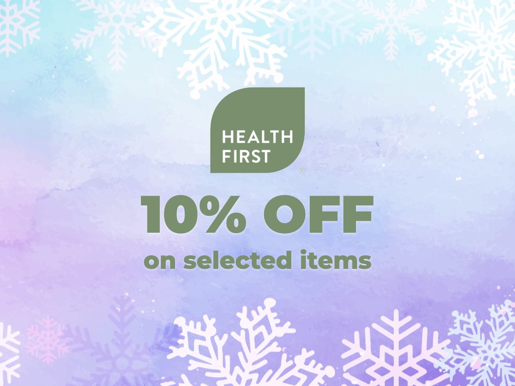 10% off on Health First selected items