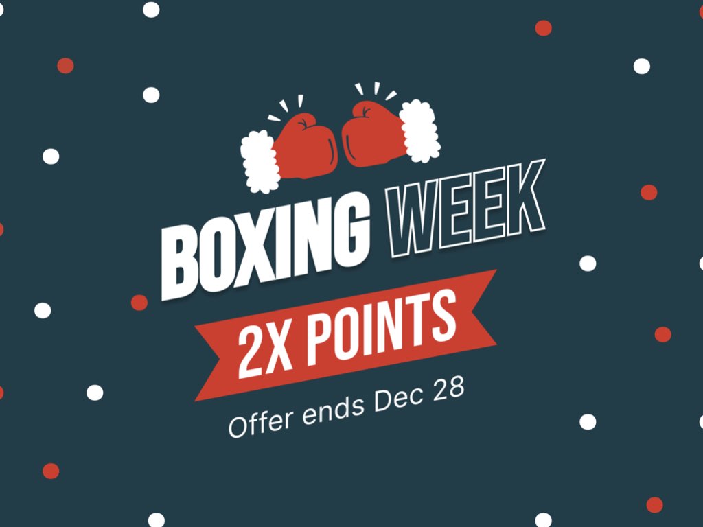 Earn Double Points on Eligible Orders — Limited Time Only！
