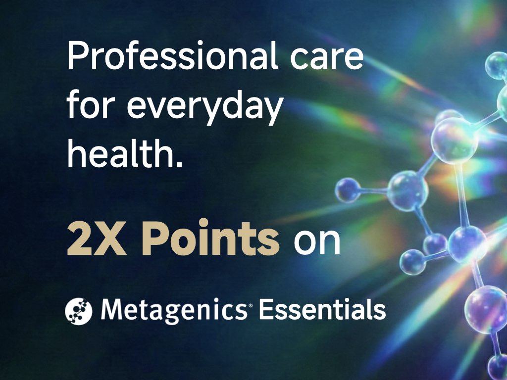 Limited-Time 2× Points on Metagenics Essentials